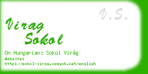 virag sokol business card